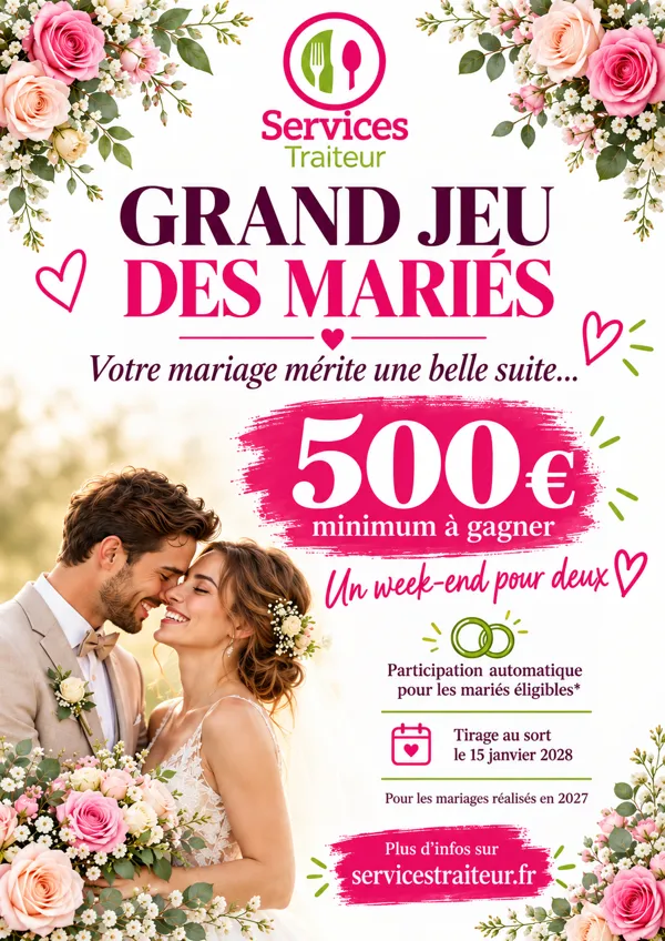 Affiche du Grand Jeu des Mariés 2027